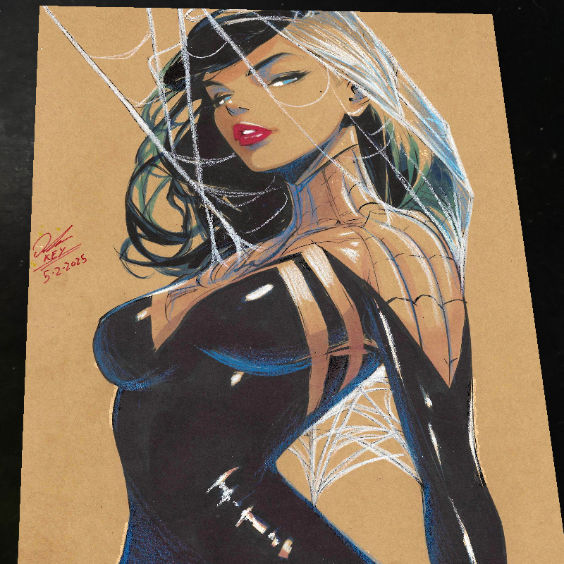 Supergirl DC Art Print Signed 8.5x11 | Art by Keyeske