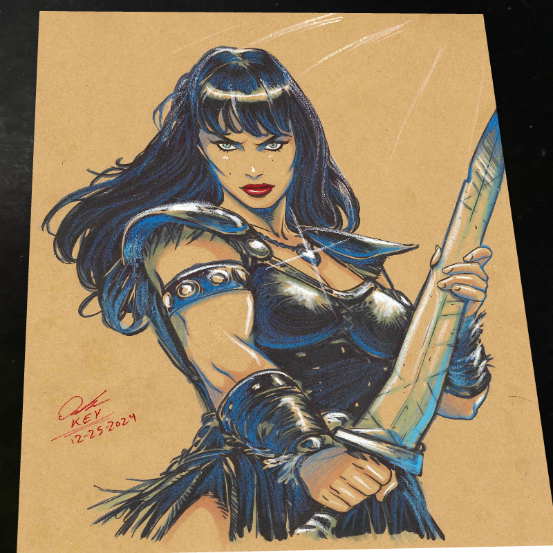Xena Warrior Princess - Marvel art print by Keyeske