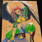 Hawkgirl - Marvel art print by Keyeske