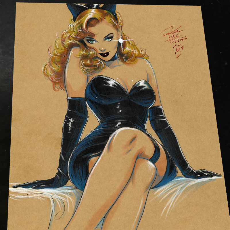 Catwoman Art Print Signed 8.5x11 | Art by Keyeske