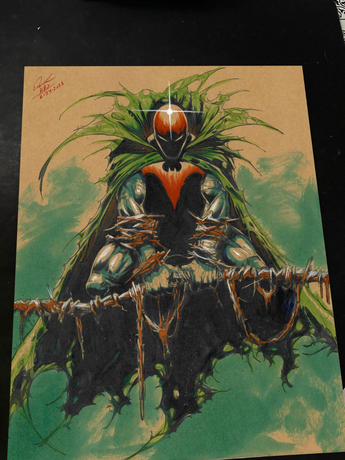 Spawn Art Print Signed 8.5x11 | Art by Keyeske
