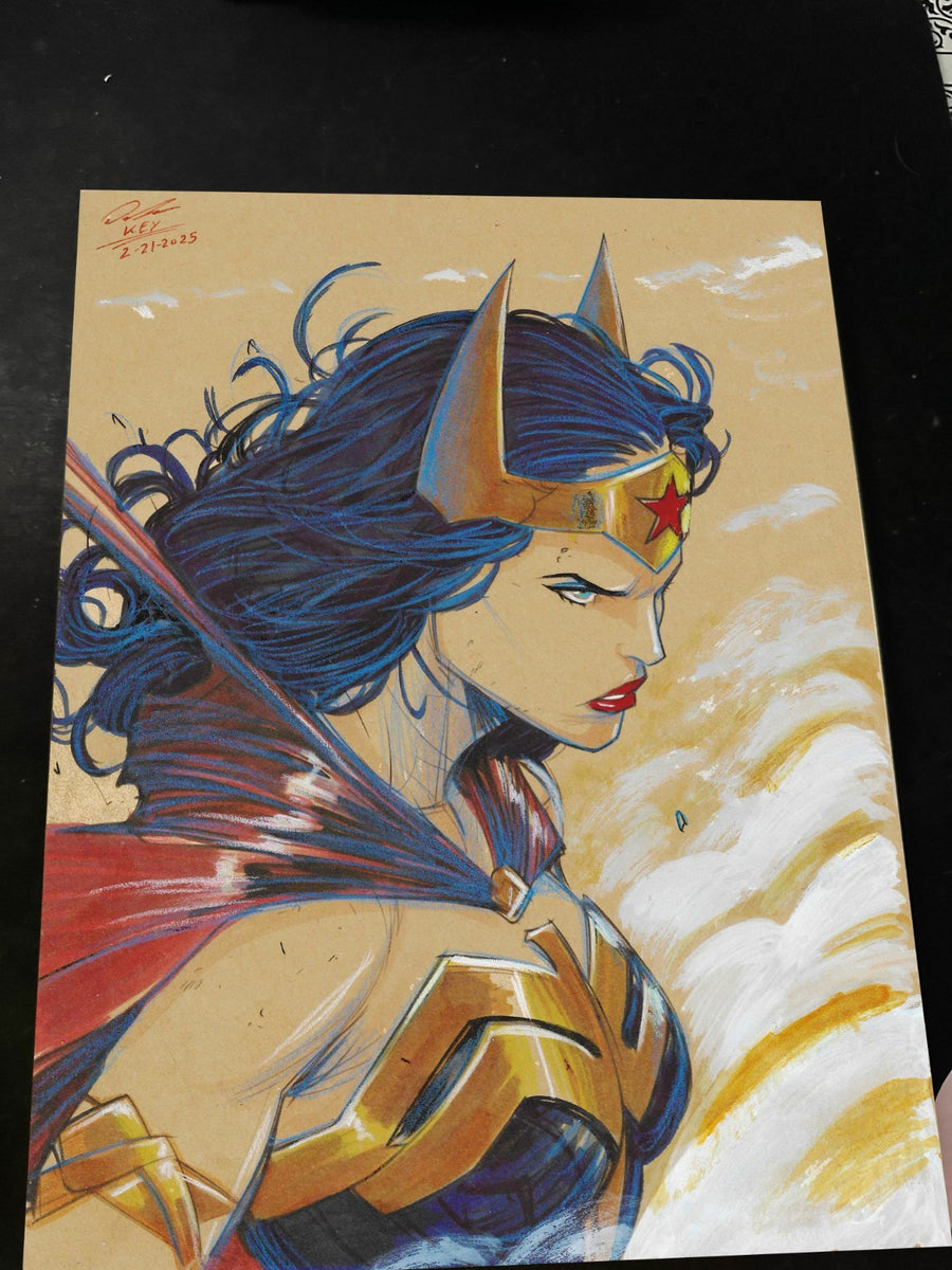 Wonder Woman art print by Keyeske