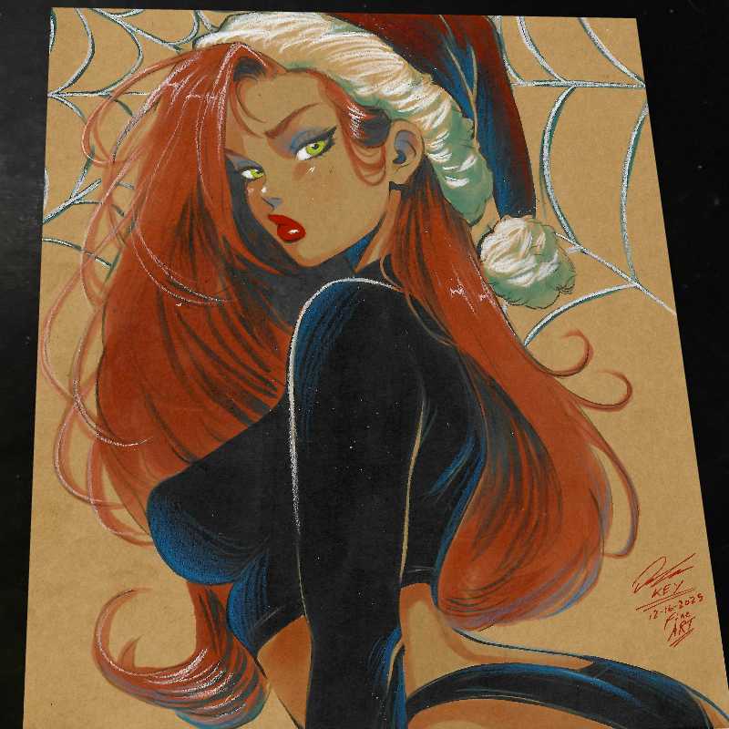 Mary Jane Watson Art Print Signed 8.5x11 | Art by Keyeske