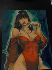 Vampirella Art Print Signed 8.5x11 Art by Keyeske - Marvel art print by Keyeske