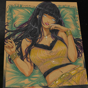 Hinata Hyuga Naruto - Marvel art print by Keyeske