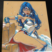 Wonder Woman art print by Keyeske