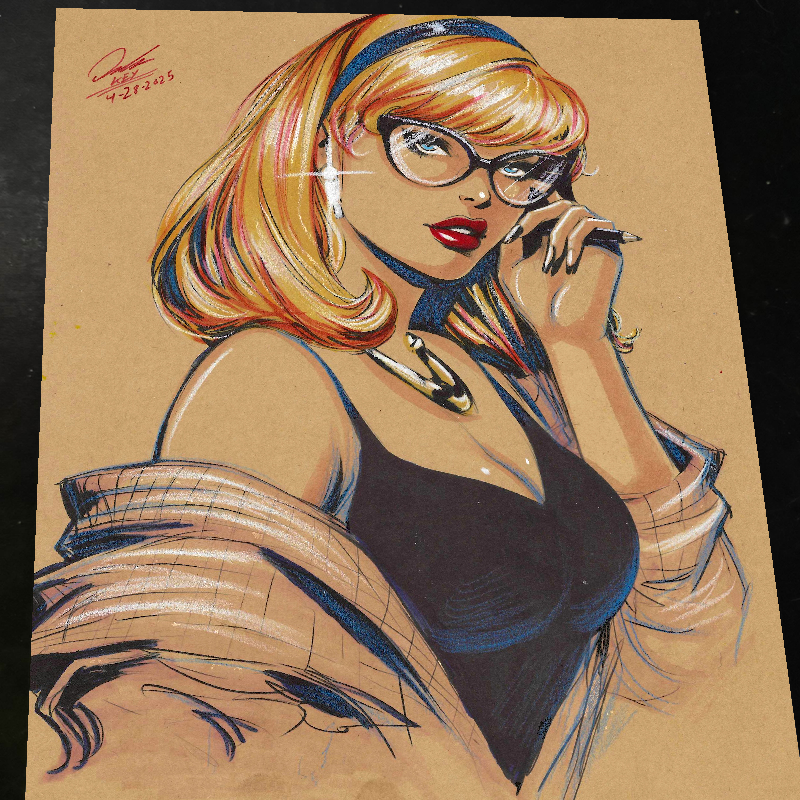 Gwen Stacy Art Print Signed 8.5x11 | Art by Keyeske