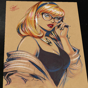Gwen Stacy Art Print Signed 8.5x11 | Art by Keyeske
