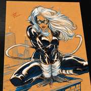 Black Cat - Marvel art print by Keyeske