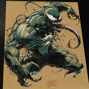 Venom Art Print Signed 8.5x11 | Art by Keyeske