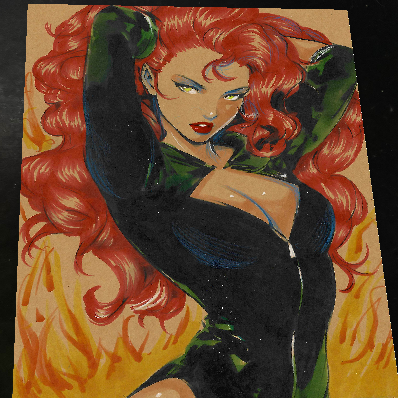 Jean Grey Art Print Signed 8.5x11 | Art by Keyeske
