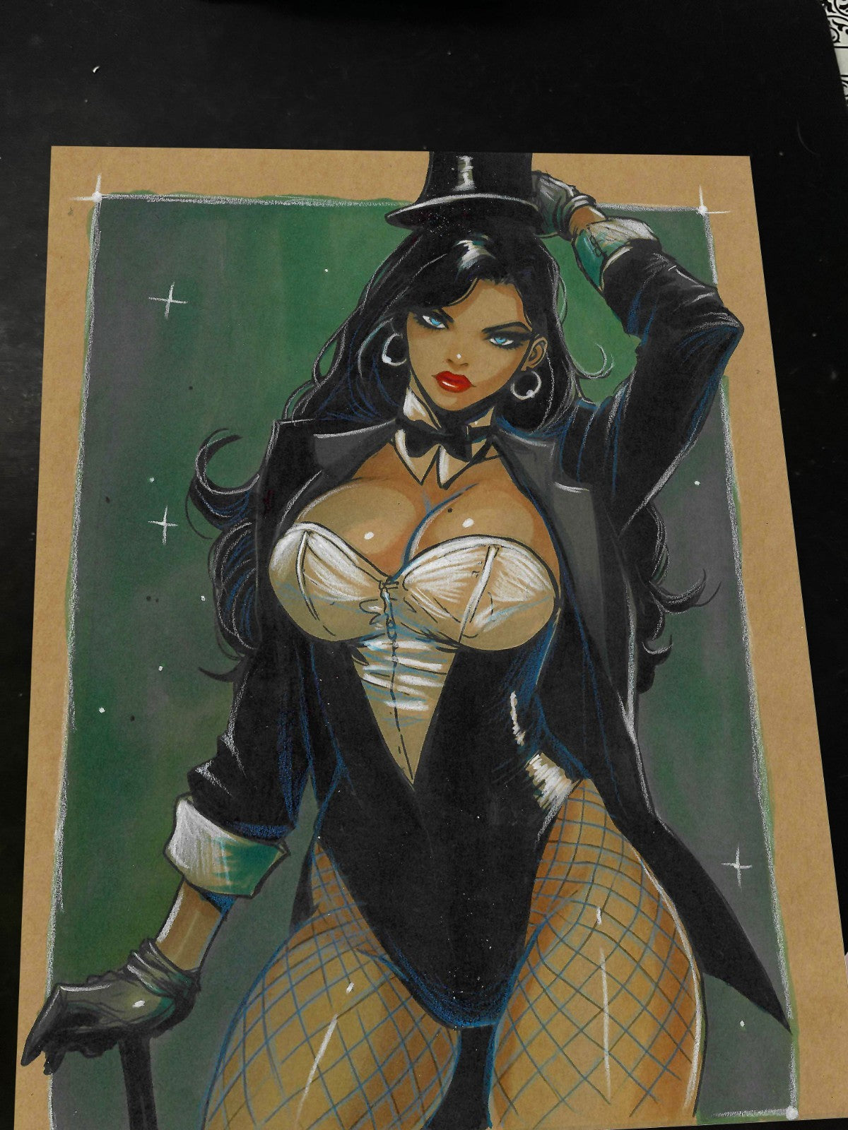 Zatanna Art Print Signed 8.5x11 | Art by Keyeske