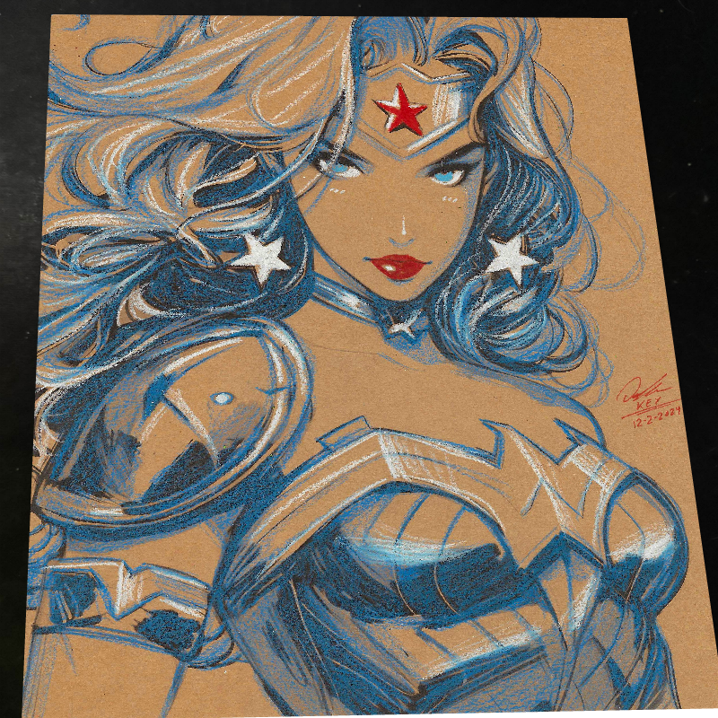Wonder Woman art print by Keyeske
