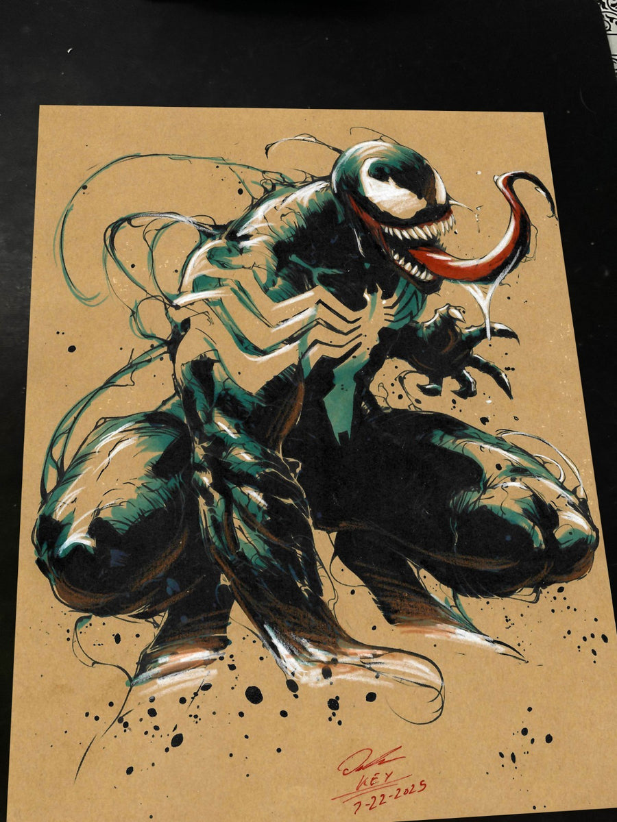 Venom Art Print Signed 8.5x11 | Art by Keyeske