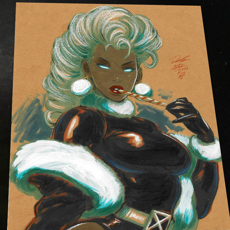 Storm X-Men Art Print Signed 8.5x11 | Art by Keyeske