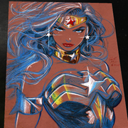 Wonder Woman Art Print Signed 8.5x11 | Art by Keyeske