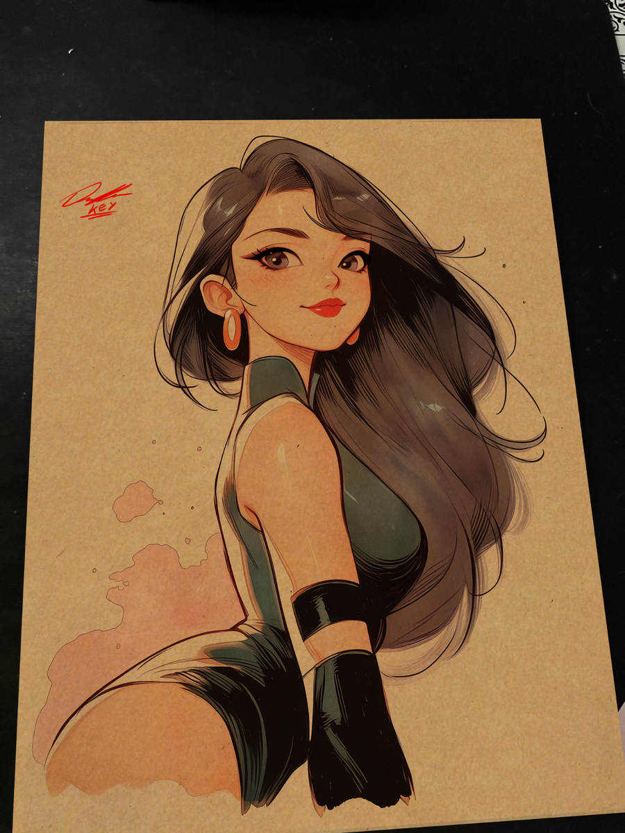 Psylocke - Marvel art print by Keyeske