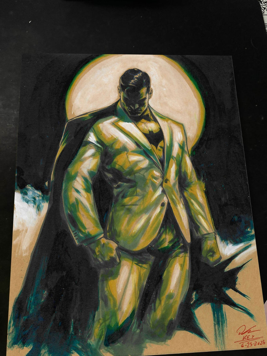 Batman Art Print Signed 8.5x11 | Art by Keyeske