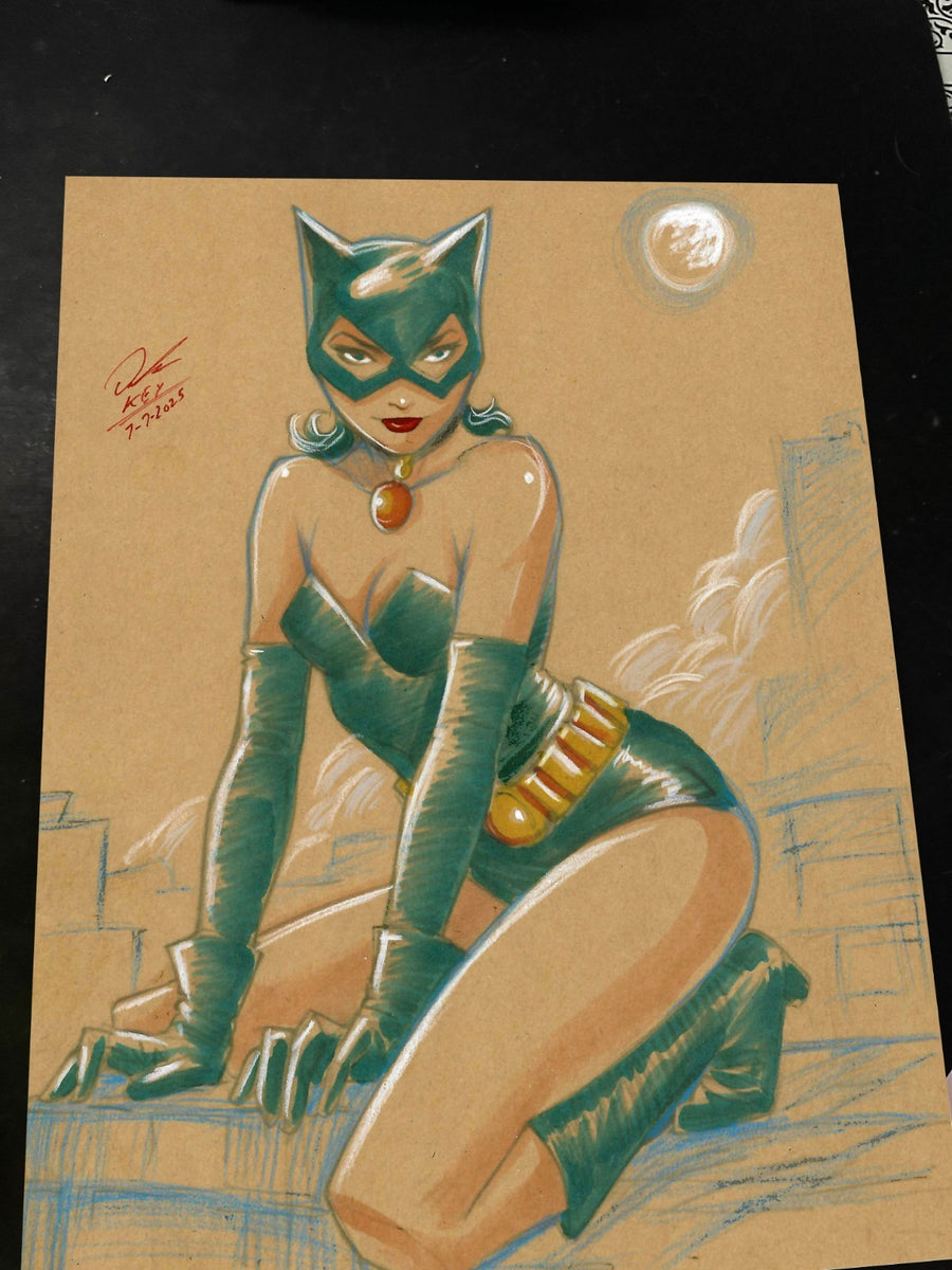 Batgirl Art Print Signed 8.5x11 | Art by Keyeske