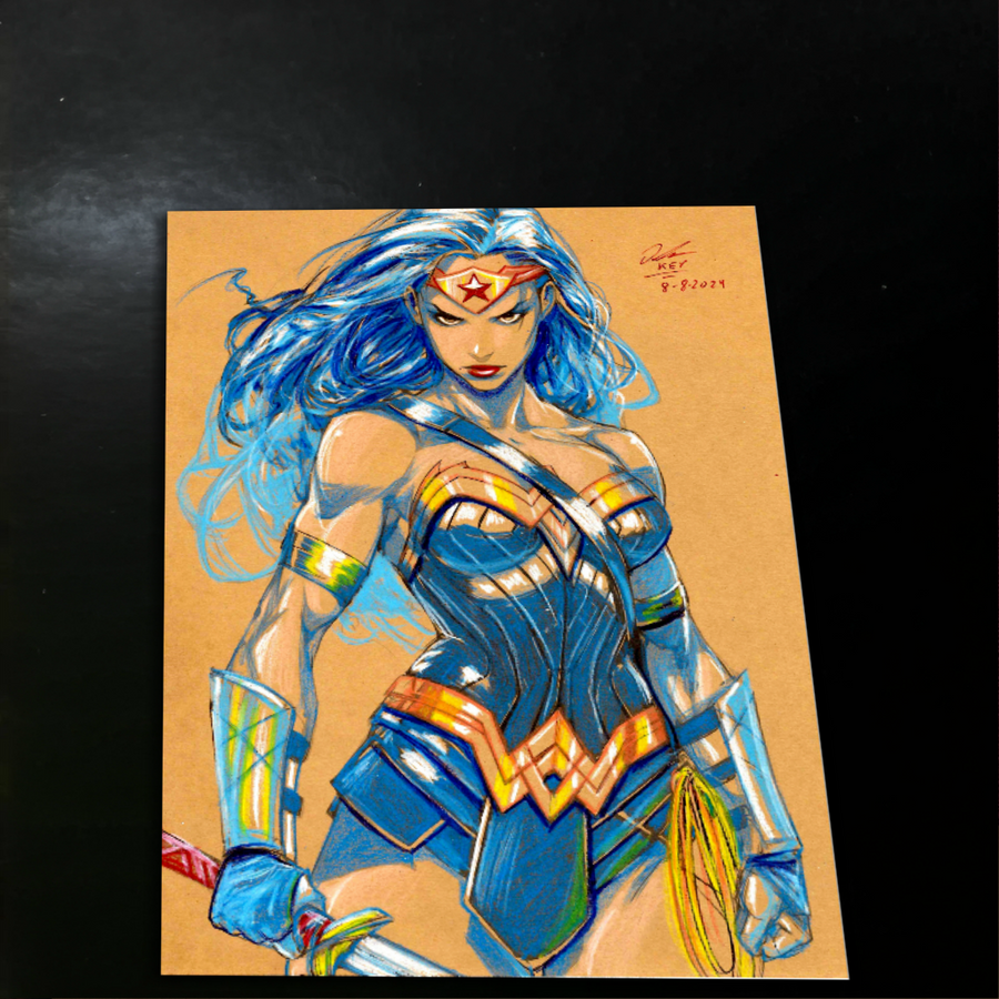 Wonder Woman art print by Keyeske