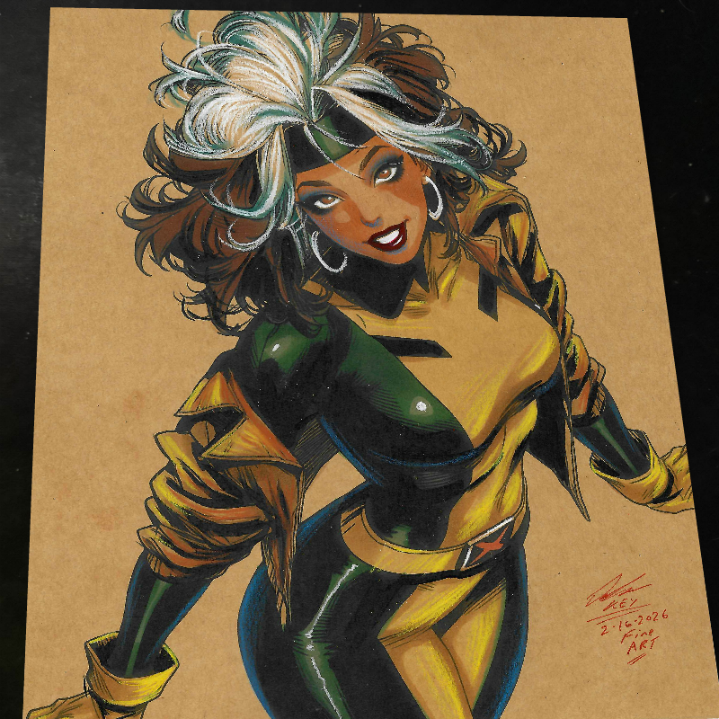 Rogue X-Men Art Print Signed 8.5x11 | Art by Keyeske