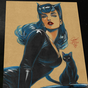 Catwoman - Marvel art print by Keyeske