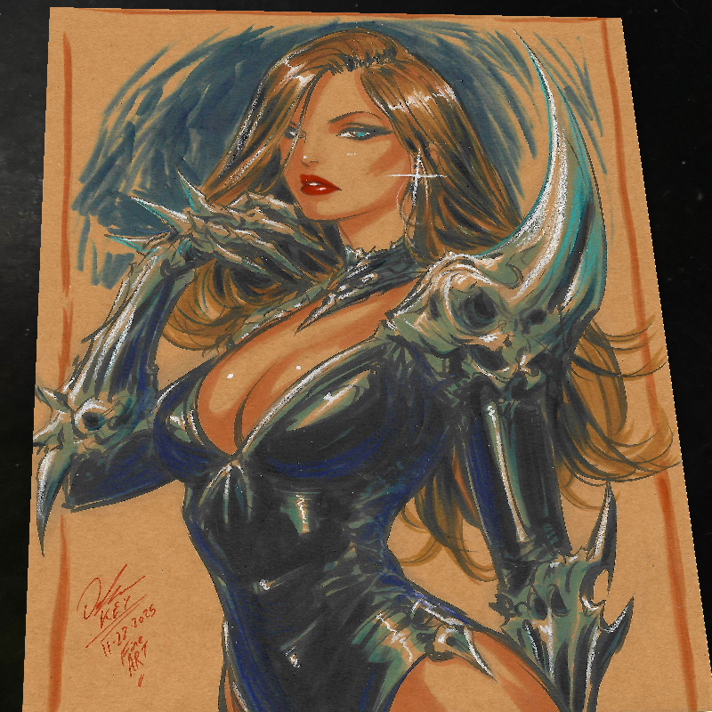 Witchblade Art Print Signed 8.5x11 | Art by Keyeske