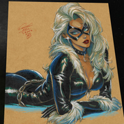 Black Cat - Marvel art print by Keyeske