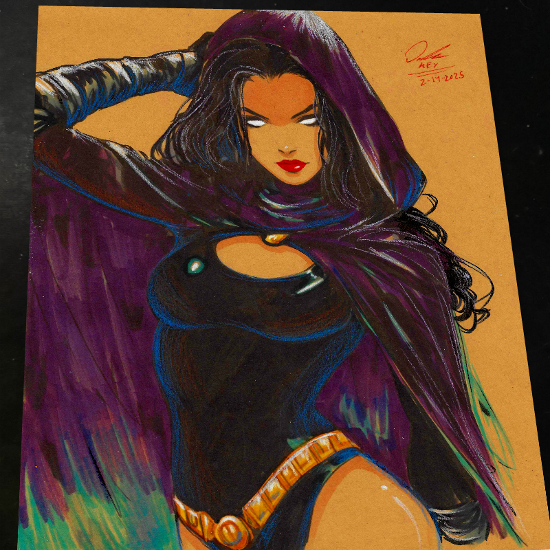 Raven - DC Comics art print by Keyeske