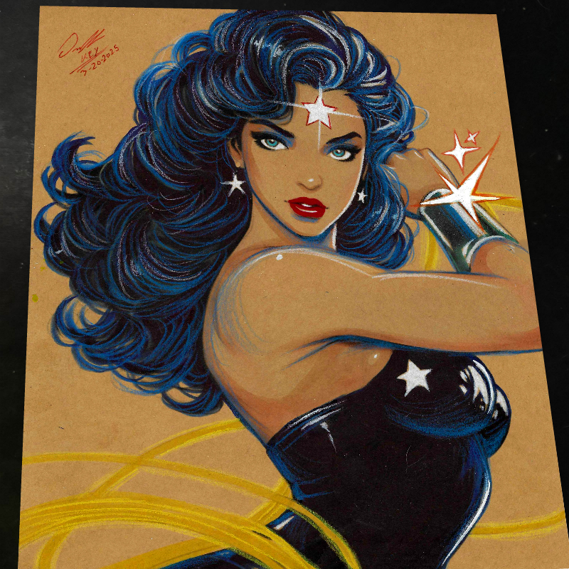 Wonder Woman art print by Keyeske
