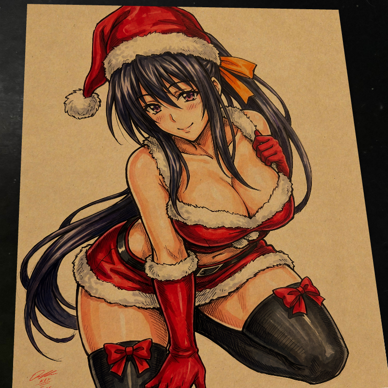 Akeno Himejima High School DxD Art Print Signed 8.5x11 | Art by Keyeske