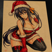Akeno Himejima High School DxD Art Print Signed 8.5x11 | Art by Keyeske