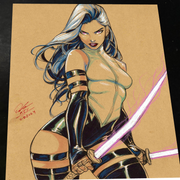 Psylocke - Marvel art print by Keyeske