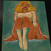 Power Girl - Marvel art print by Keyeske