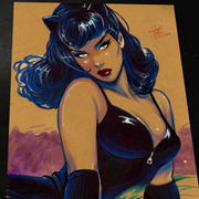 Catwoman - Marvel art print by Keyeske