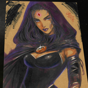 Raven - DC Comics art print by Keyeske