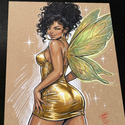 Fairy Original Art Print Signed 8.5x11 | Art by Keyeske