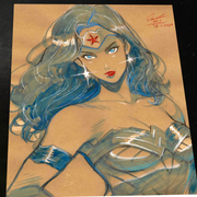 Wonder Woman art print by Keyeske