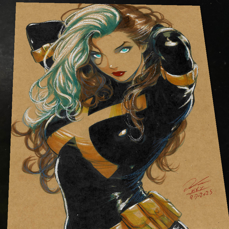 Rogue X-Men Art Print Signed 8.5x11 | Art by Keyeske