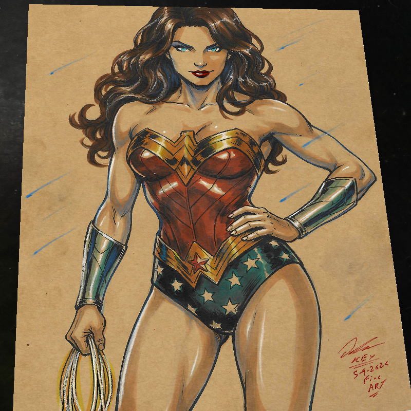 Wonder Woman art print by Keyeske