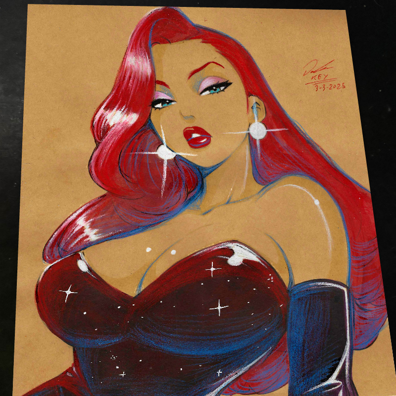 Jessica Rabbit art print by Keyeske