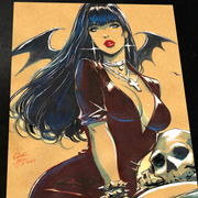 Vampirella Art Print Signed 8.5x11 Art by Keyeske - Marvel art print by Keyeske