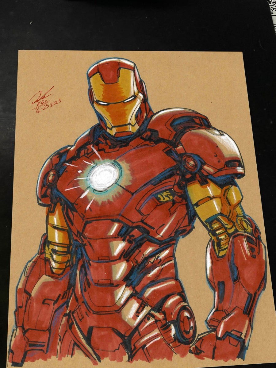 Iron Man - Marvel art print by Keyeske