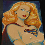 Supergirl DC Art Print Signed 8.5x11 | Art by Keyeske