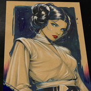Princess Leia - Marvel art print by Keyeske