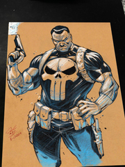 Punisher - Marvel art print by Keyeske