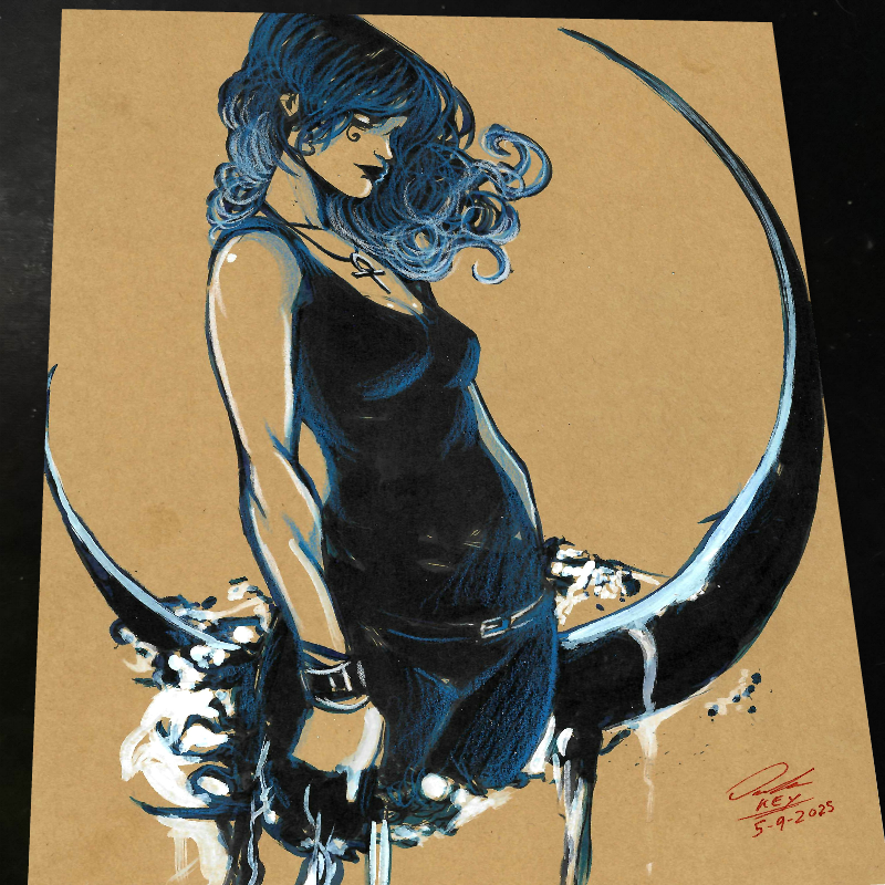Death of the Endless Art Print Signed 8.5x11 | Art by Keyeske
