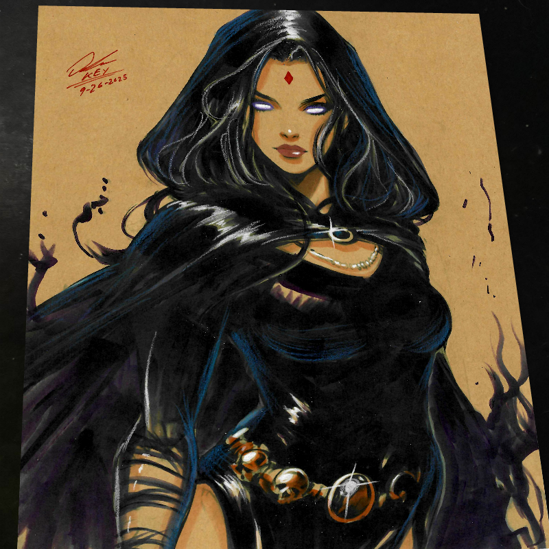 Raven - DC Comics art print by Keyeske