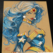 Wonder Woman art print by Keyeske