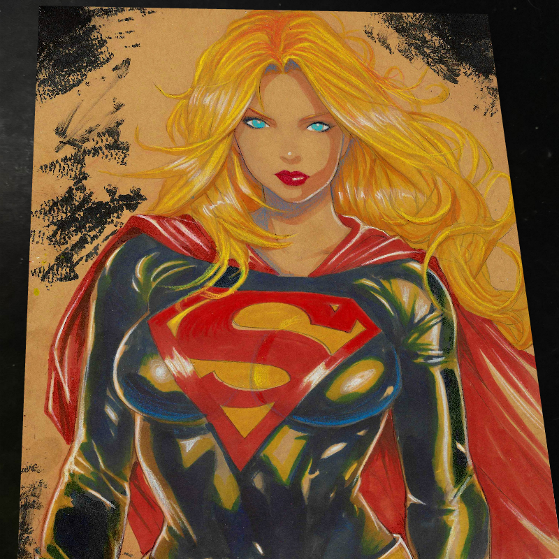 Superwoman art print by Keyeske